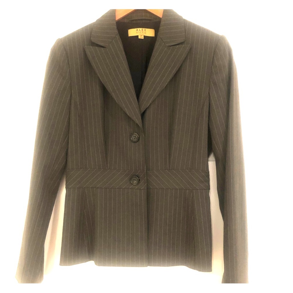Chic + classy blazer in flattering striped pattern